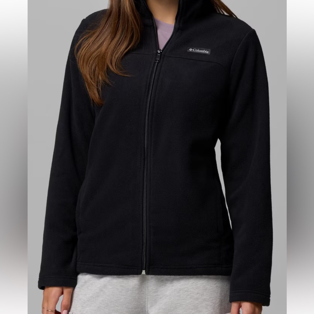 Columbia Black Full-Zip Fleece Jacket